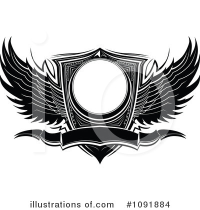 Wing Logo Clipart #1091884 by Chromaco