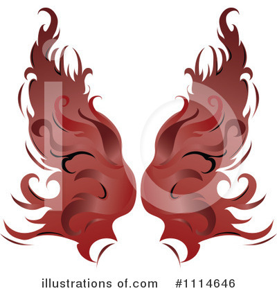 Royalty-Free (RF) Wings Clipart Illustration by Pams Clipart - Stock Sample #1114646