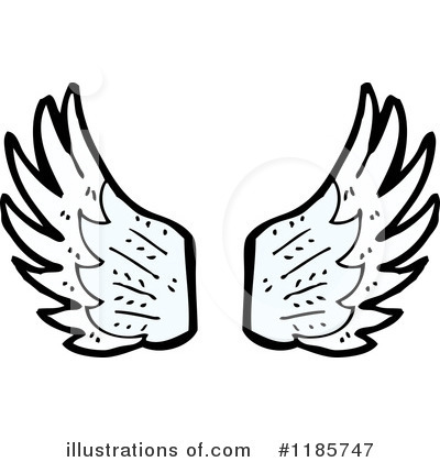 Royalty-Free (RF) Wings Clipart Illustration by lineartestpilot - Stock Sample #1185747