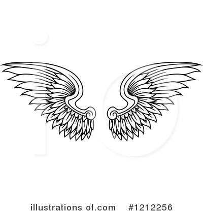 Royalty-Free (RF) Wings Clipart Illustration by Vector Tradition SM - Stock Sample #1212256