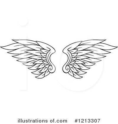 Royalty-Free (RF) Wings Clipart Illustration by Vector Tradition SM - Stock Sample #1213307