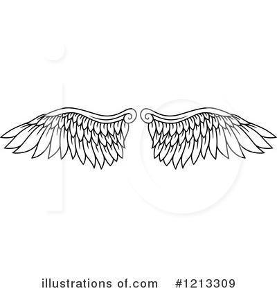 Royalty-Free (RF) Wings Clipart Illustration by Vector Tradition SM - Stock Sample #1213309