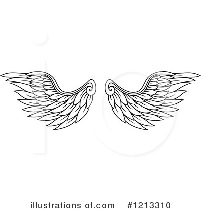 Royalty-Free (RF) Wings Clipart Illustration by Vector Tradition SM - Stock Sample #1213310