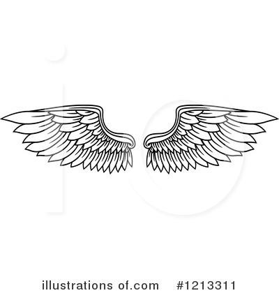 Royalty-Free (RF) Wings Clipart Illustration by Vector Tradition SM - Stock Sample #1213311