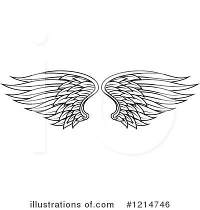 Royalty-Free (RF) Wings Clipart Illustration by Vector Tradition SM - Stock Sample #1214746
