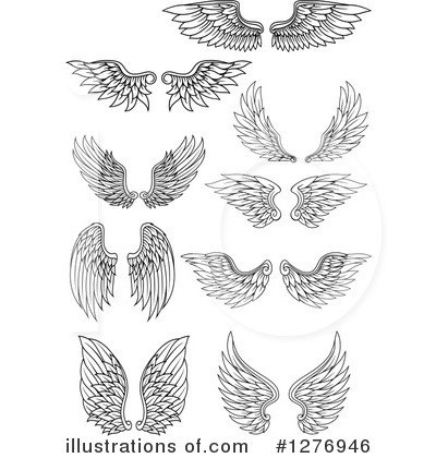 Royalty-Free (RF) Wings Clipart Illustration by Vector Tradition SM - Stock Sample #1276946