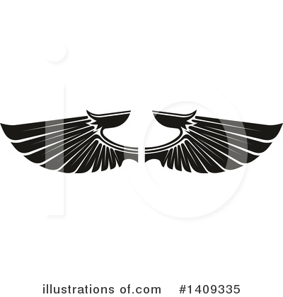 Royalty-Free (RF) Wings Clipart Illustration by Vector Tradition SM - Stock Sample #1409335