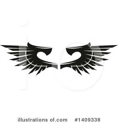 Royalty-Free (RF) Wings Clipart Illustration by Vector Tradition SM - Stock Sample #1409338