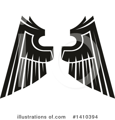Royalty-Free (RF) Wings Clipart Illustration by Vector Tradition SM - Stock Sample #1410394