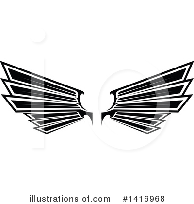 Royalty-Free (RF) Wings Clipart Illustration by Vector Tradition SM - Stock Sample #1416968