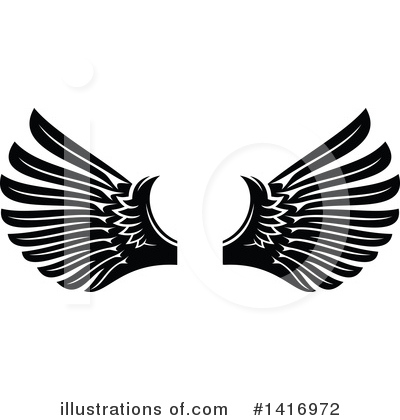 Royalty-Free (RF) Wings Clipart Illustration by Vector Tradition SM - Stock Sample #1416972