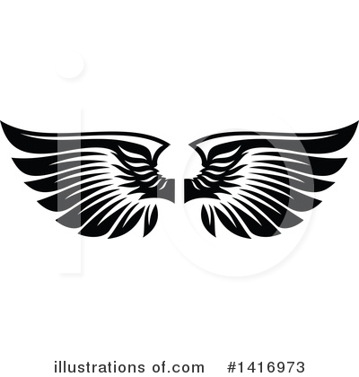 Royalty-Free (RF) Wings Clipart Illustration by Vector Tradition SM - Stock Sample #1416973