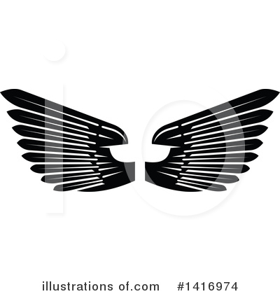 Royalty-Free (RF) Wings Clipart Illustration by Vector Tradition SM - Stock Sample #1416974