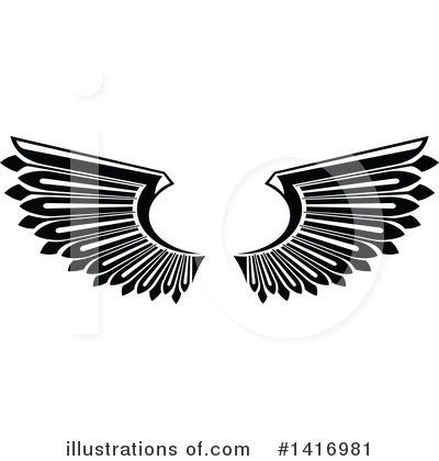 Royalty-Free (RF) Wings Clipart Illustration by Vector Tradition SM - Stock Sample #1416981