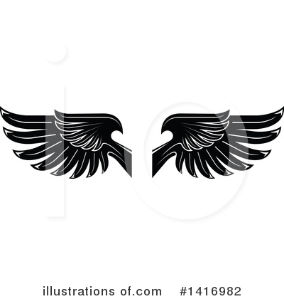Royalty-Free (RF) Wings Clipart Illustration by Vector Tradition SM - Stock Sample #1416982