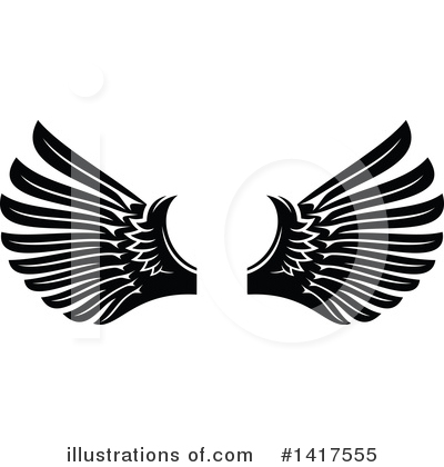 Royalty-Free (RF) Wings Clipart Illustration by Vector Tradition SM - Stock Sample #1417555