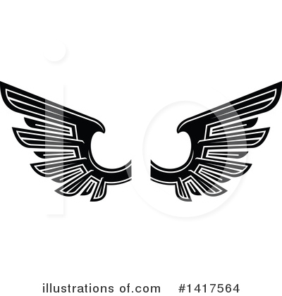 Royalty-Free (RF) Wings Clipart Illustration by Vector Tradition SM - Stock Sample #1417564