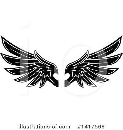 Royalty-Free (RF) Wings Clipart Illustration by Vector Tradition SM - Stock Sample #1417566