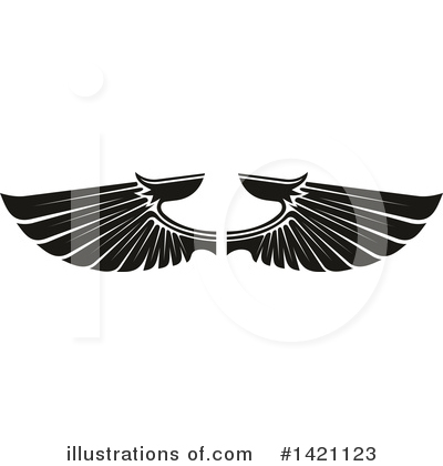 Royalty-Free (RF) Wings Clipart Illustration by Vector Tradition SM - Stock Sample #1421123
