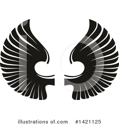 Royalty-Free (RF) Wings Clipart Illustration by Vector Tradition SM - Stock Sample #1421125
