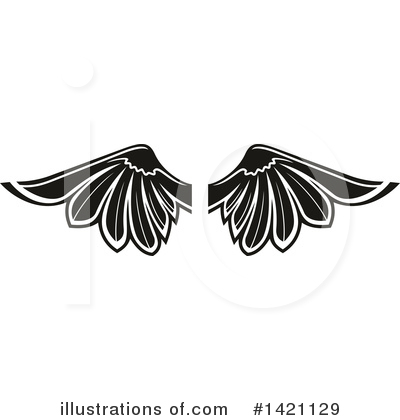 Royalty-Free (RF) Wings Clipart Illustration by Vector Tradition SM - Stock Sample #1421129
