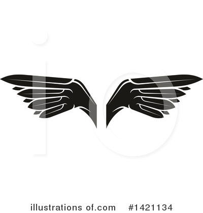 Royalty-Free (RF) Wings Clipart Illustration by Vector Tradition SM - Stock Sample #1421134