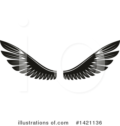 Royalty-Free (RF) Wings Clipart Illustration by Vector Tradition SM - Stock Sample #1421136