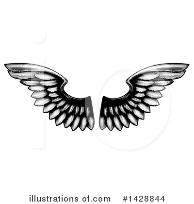 Royalty-Free (RF) Wings Clipart Illustration by AtStockIllustration - Stock Sample #1428844
