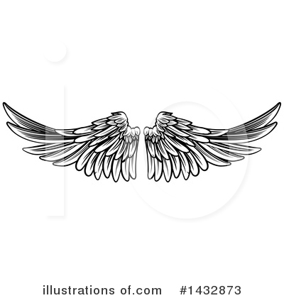 Royalty-Free (RF) Wings Clipart Illustration by AtStockIllustration - Stock Sample #1432873