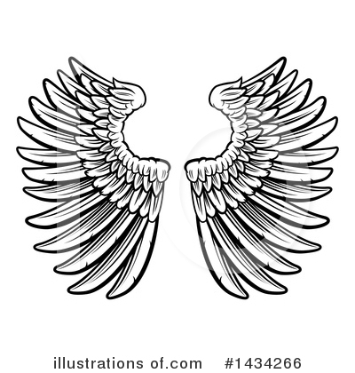 Royalty-Free (RF) Wings Clipart Illustration by AtStockIllustration - Stock Sample #1434266
