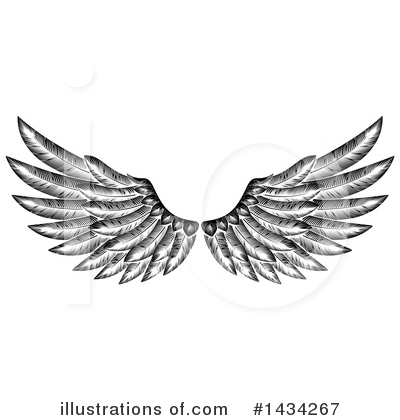Royalty-Free (RF) Wings Clipart Illustration by AtStockIllustration - Stock Sample #1434267