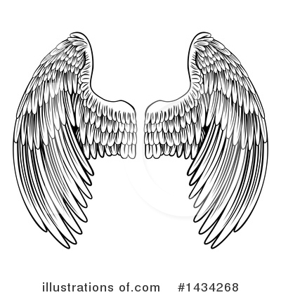 Royalty-Free (RF) Wings Clipart Illustration by AtStockIllustration - Stock Sample #1434268