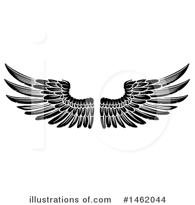 Royalty-Free (RF) Wings Clipart Illustration by AtStockIllustration - Stock Sample #1462044