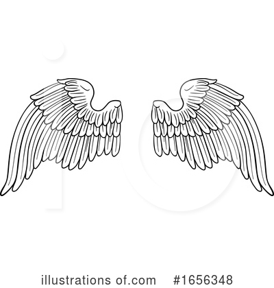 Royalty-Free (RF) Wings Clipart Illustration by AtStockIllustration - Stock Sample #1656348