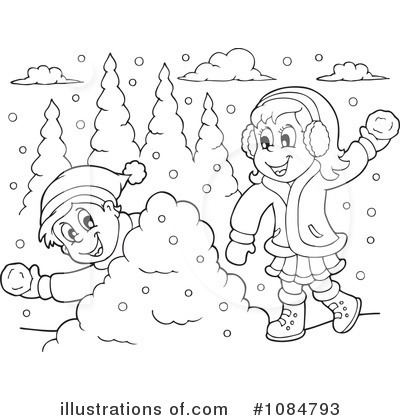 Snowball Fight Clipart #1084793 by visekart