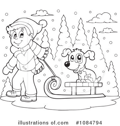 Royalty-Free (RF) Winter Clipart Illustration by visekart - Stock Sample #1084794