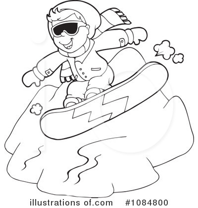 Snowboarding Clipart #1084800 by visekart