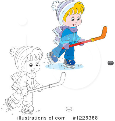 Ice Hockey Clipart #1226368 by Alex Bannykh