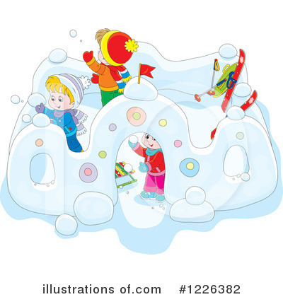Royalty-Free (RF) Winter Clipart Illustration by Alex Bannykh - Stock Sample #1226382