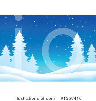 Royalty-Free (RF) Winter Clipart Illustration by visekart - Stock Sample #1358416