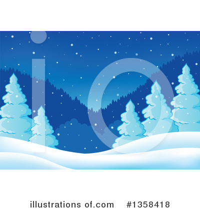 Royalty-Free (RF) Winter Clipart Illustration by visekart - Stock Sample #1358418