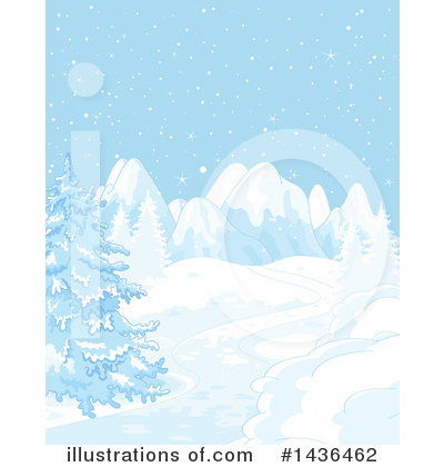 Royalty-Free (RF) Winter Clipart Illustration by Pushkin - Stock Sample #1436462