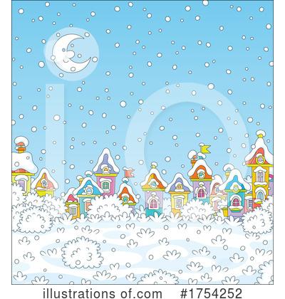 Royalty-Free (RF) Winter Clipart Illustration by Alex Bannykh - Stock Sample #1754252
