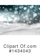 Winter Landscape Clipart #1434043 by KJ Pargeter