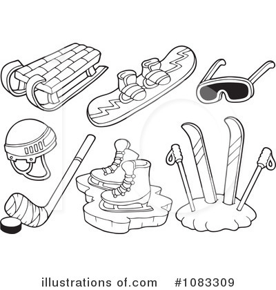 Skiing Clipart #1083309 by visekart