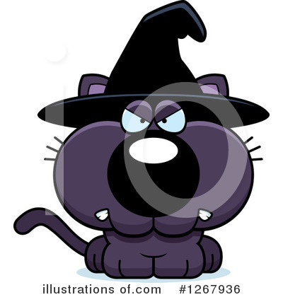 Witch Cat Clipart #1267936 by Cory Thoman