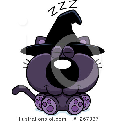 Witch Cat Clipart #1267937 by Cory Thoman