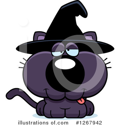 Witch Cat Clipart #1267942 by Cory Thoman