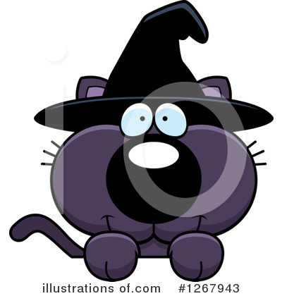 Witch Cat Clipart #1267943 by Cory Thoman