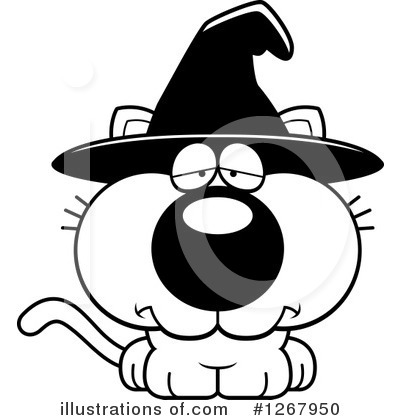 Royalty-Free (RF) Witch Cat Clipart Illustration by Cory Thoman - Stock Sample #1267950